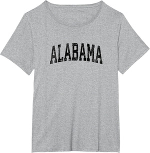 Alabama AL Vintage Athletic Sports Black Design