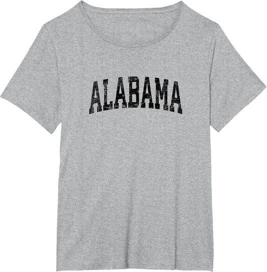 Alabama AL Vintage Athletic Sports Black Design