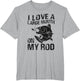 I Love a Large Mouth On My Rod Funny Bass Fisherman Graphic