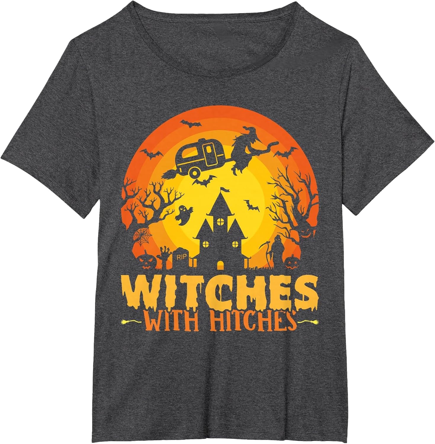 Witches with Hitches Funny Halloween Camping Witches
