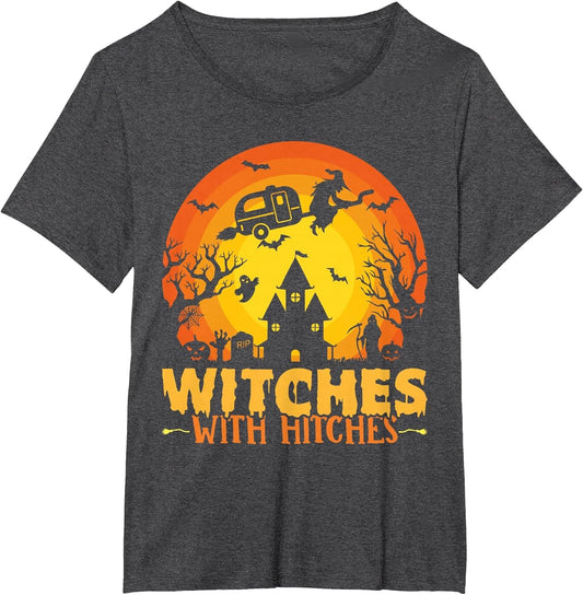 Witches with Hitches Funny Halloween Camping Witches