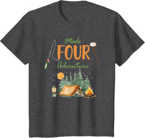 Made Four Adventure 4th Birthday Camping Outdoor Themed