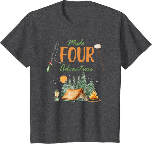 Made Four Adventure 4th Birthday Camping Outdoor Themed