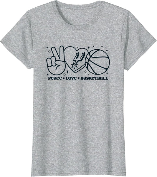 NBA San Antonio Spurs Peace Love Basketball