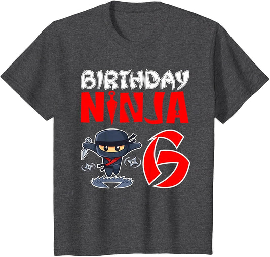 Birthday Ninja for 6 Year Old Little Ninja 6th Birthday