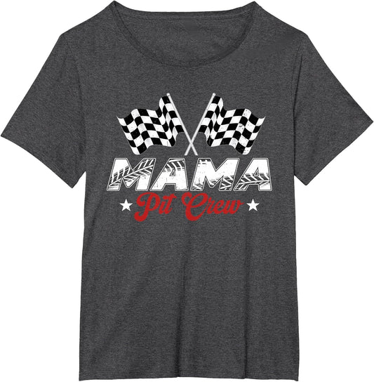 Mama Pit Crew Race Car Birthday Family Racing