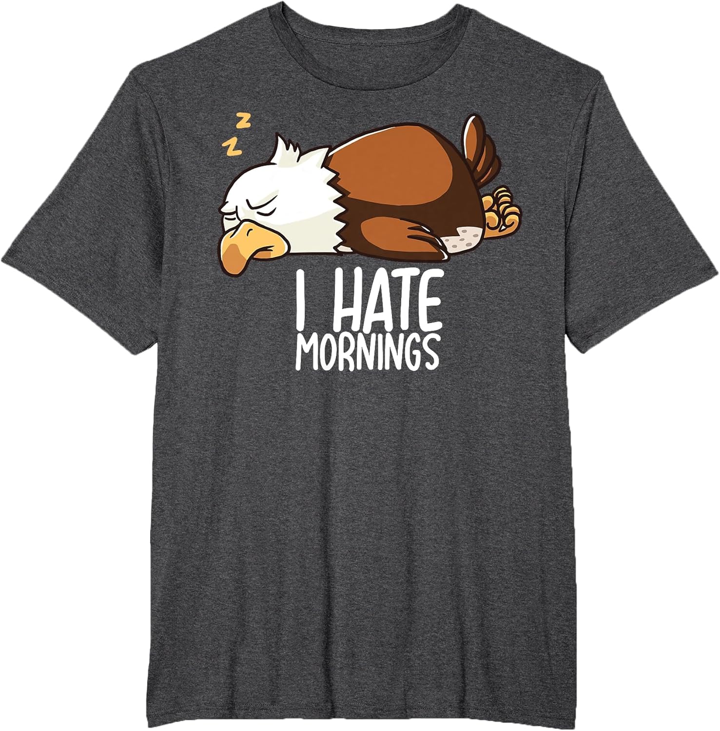 I Hate Mornings Sleeping American Bald Eagle Nap Early Bird