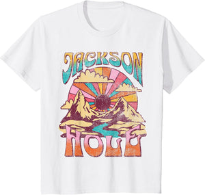 Jackson Hole Wyoming Nature Hiking Mountains Outdoors Retro