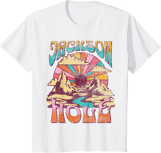 Jackson Hole Wyoming Nature Hiking Mountains Outdoors Retro