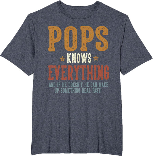 Pops Knows Everything - Humorous Father's Day Pops