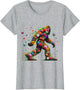 Floral Bigfoot Colorful Flower Power Hippie Sasquatch Art