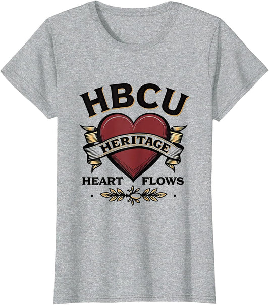 HBCU Heritage Heart Flows Pride Design