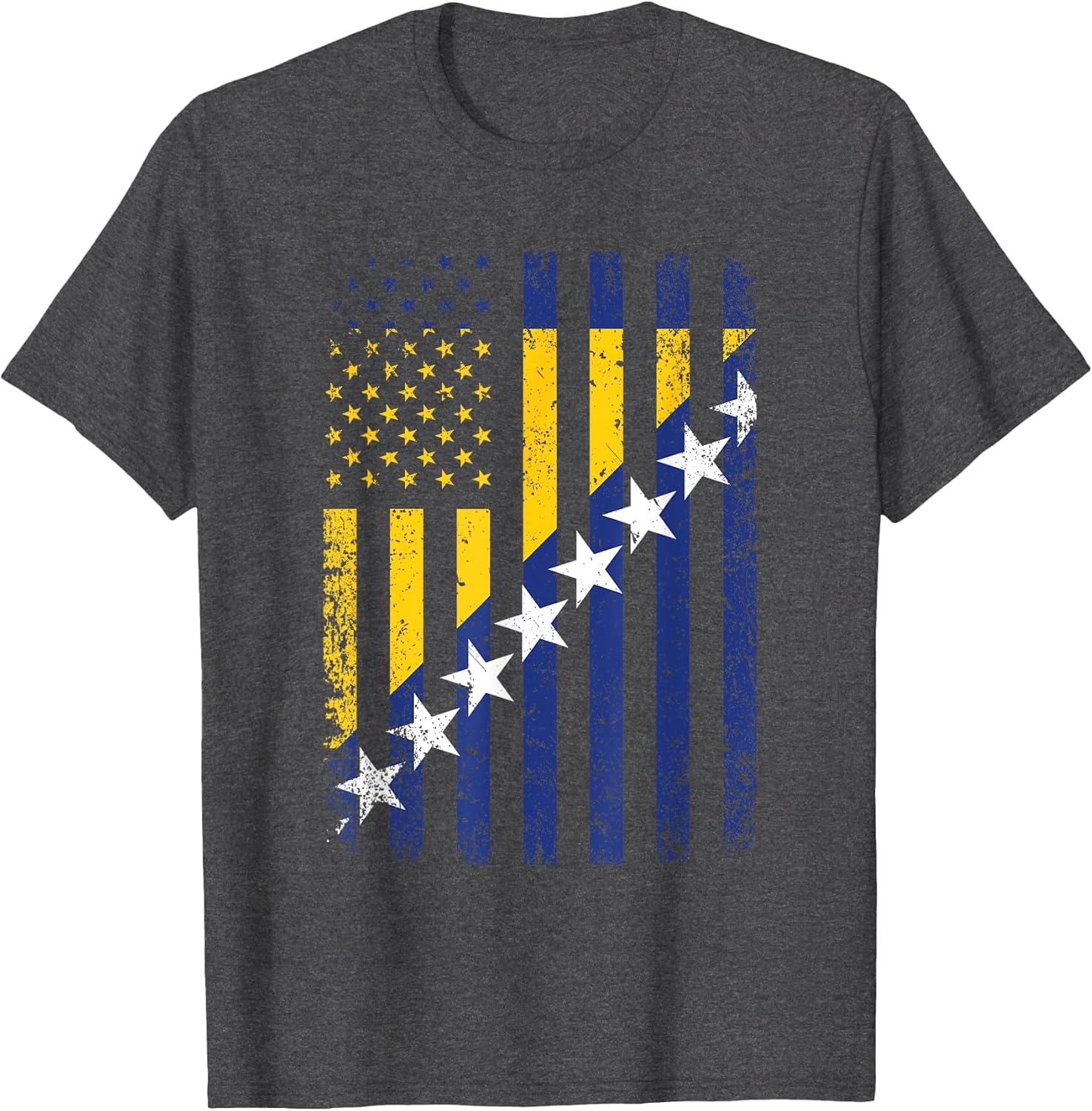 Bosnia Herzegovina 4th July USA Bosnian & Herzegovinian Flag