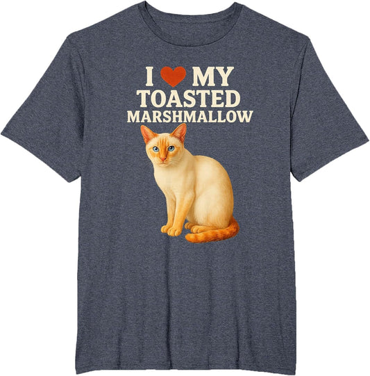 I Love My Toasted Marshmallow Siamese Cat Kitten Valentines