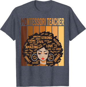 Montessori Teacher Afro African American Black History Month