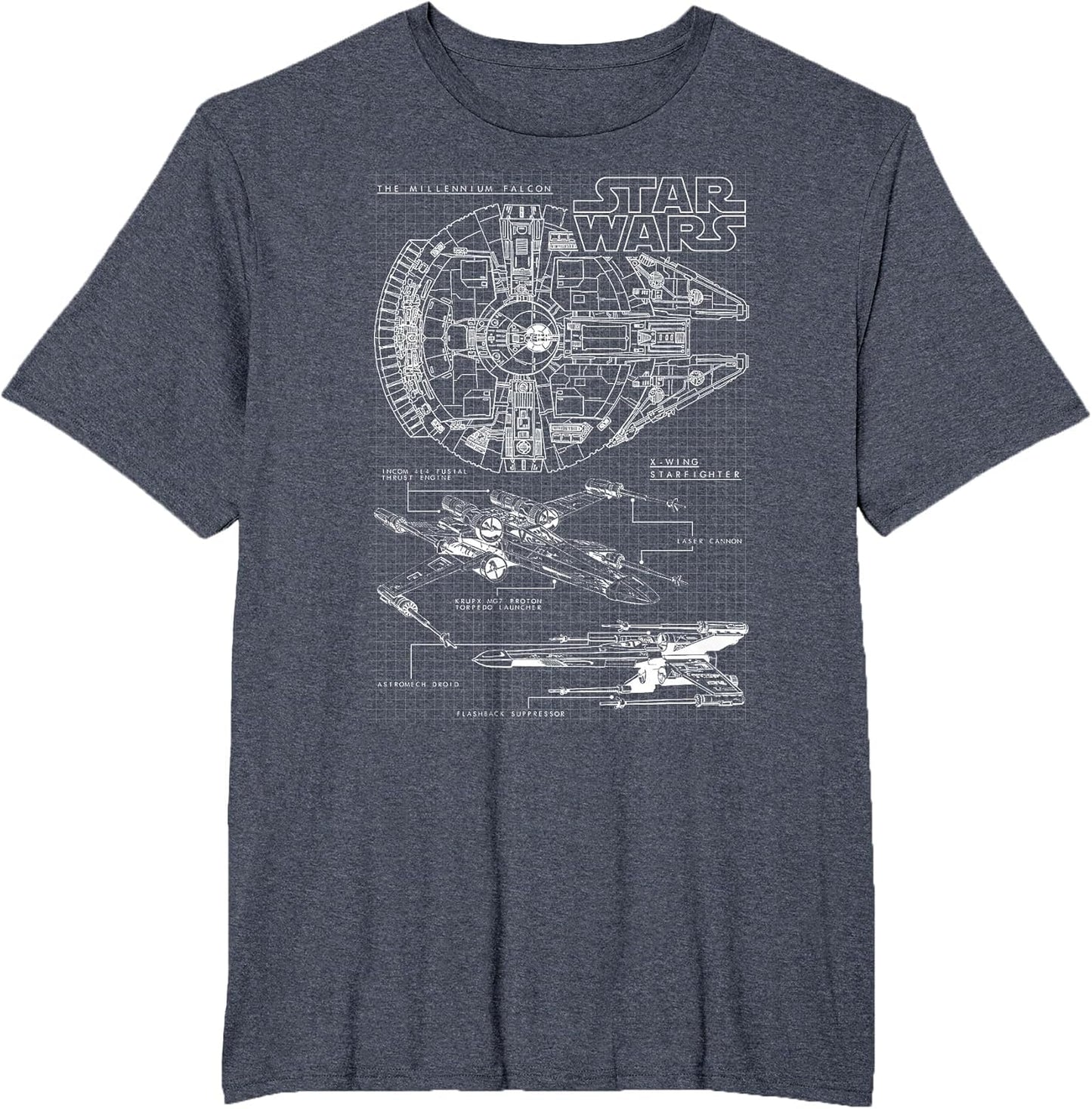 Star Wars Millennium Falcon Schematic Graphic