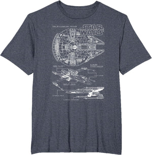 Star Wars Millennium Falcon Schematic Graphic