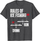 Rules of Ice Fishing - Ice Fisher Fisherman Fishing