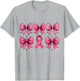 Breast Cancer Awareness Coquette Bow Mom Girls Women Warrior