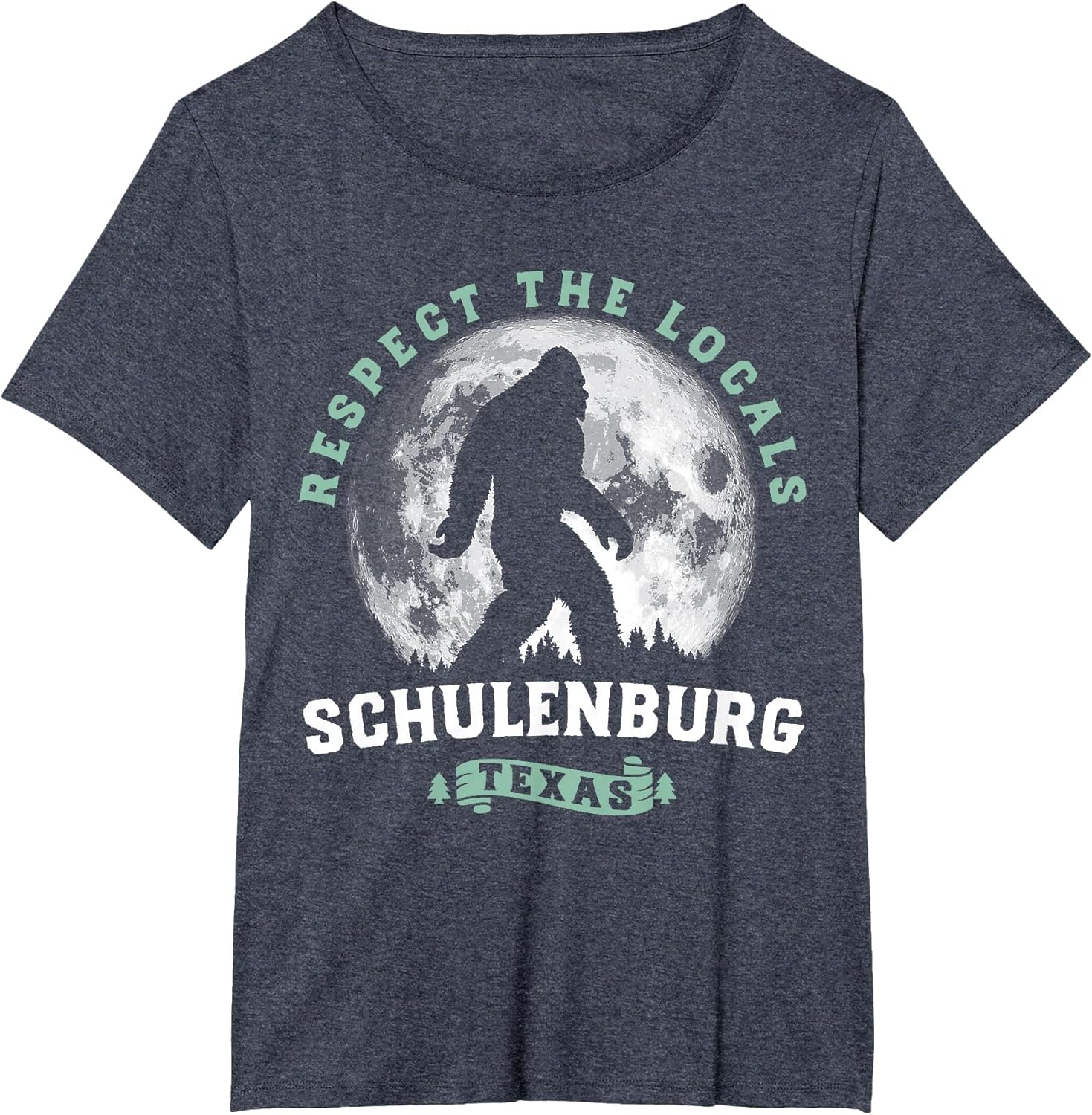 Schulenburg Texas Bigfoot Night Walk Retro Moon