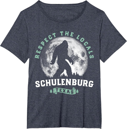 Schulenburg Texas Bigfoot Night Walk Retro Moon