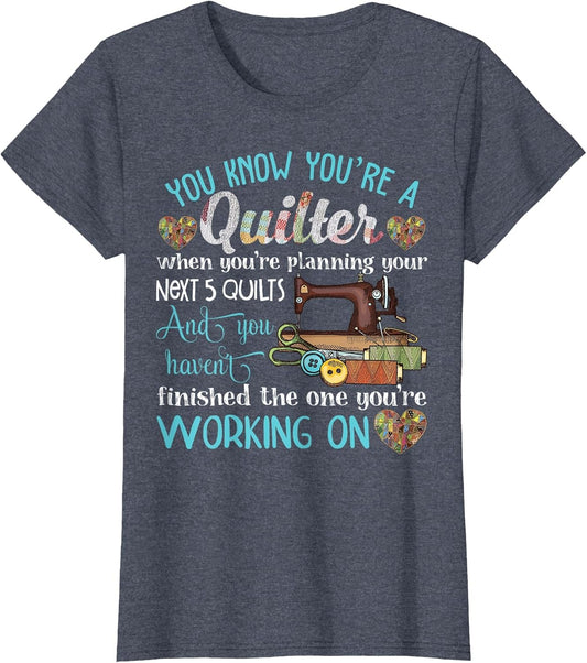 You're A Quilter When You're Planning Your Next 5 Quilts