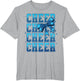 Coquette Cheer Bow Cheerleading Team Spirit Sport Blue