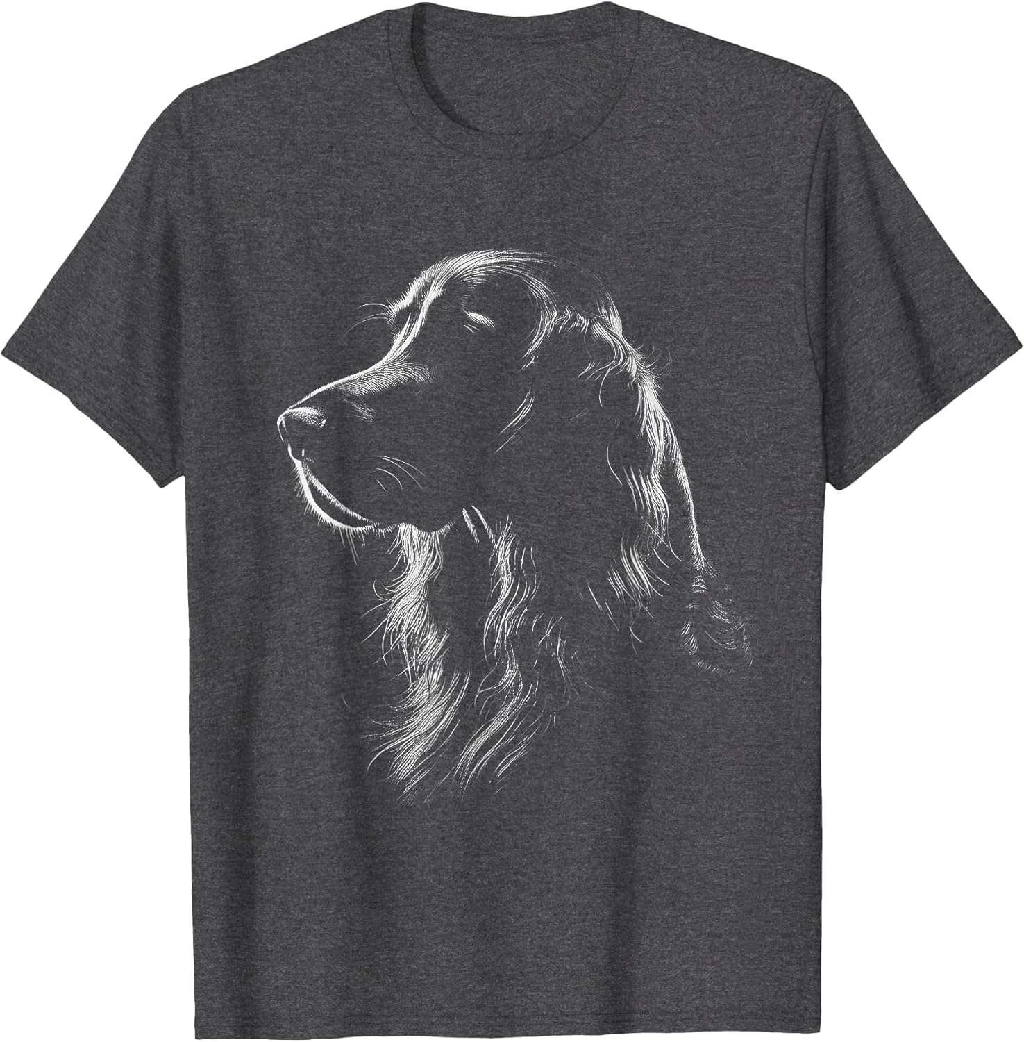 Irish Setter Dog Face Art Design