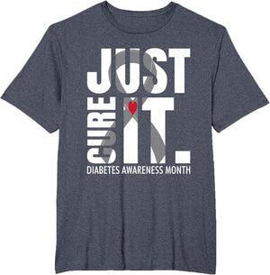 Cure Blue Ribbon Fight Diabetes Raise Awareness Month