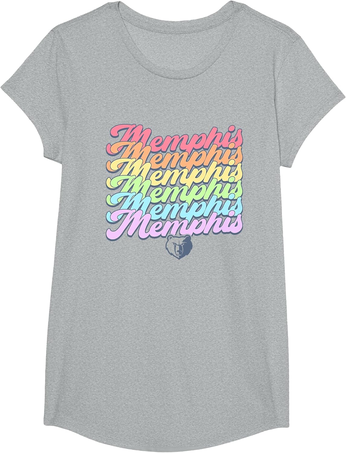 NBA Memphis Grizzlies Pride Pastel Rainbow Stack
