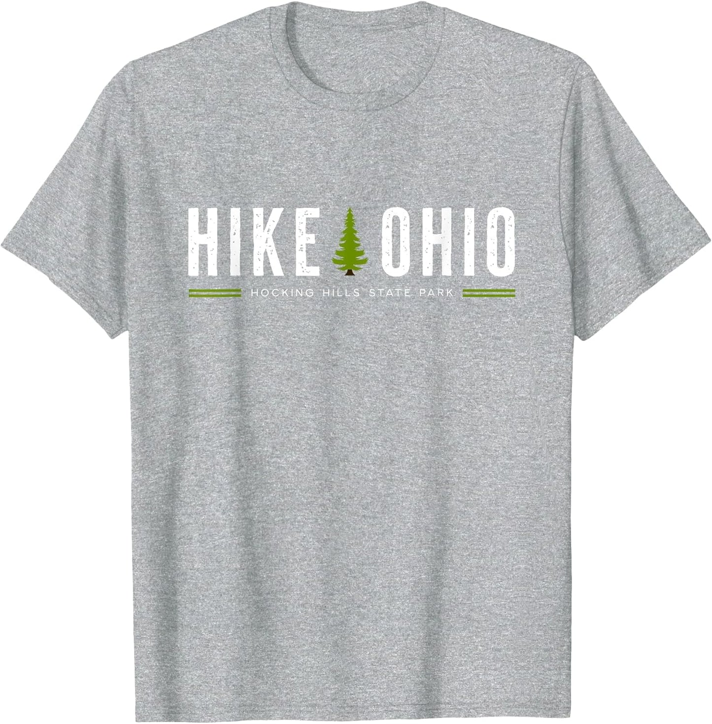 Ohio Hocking Hills State Park Hike Tree Retro Graphic