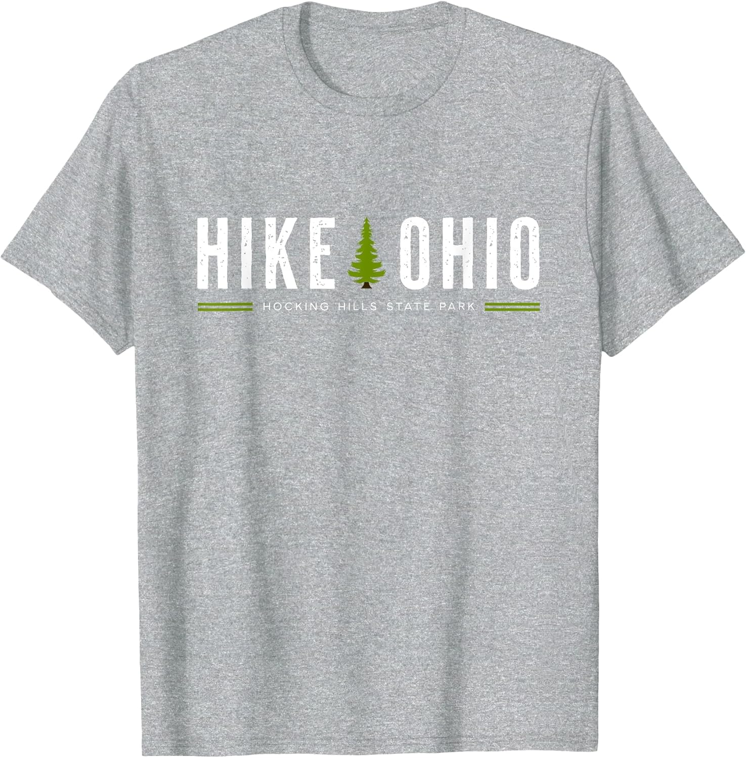 Ohio Hocking Hills State Park Hike Tree Retro Graphic