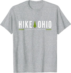 Ohio Hocking Hills State Park Hike Tree Retro Graphic