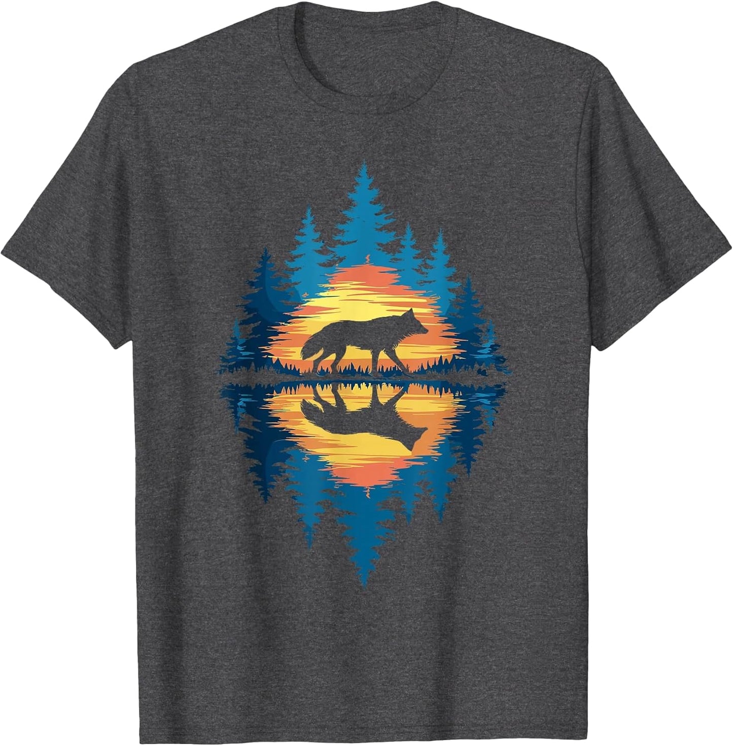 Wolf Forest Nature Wildlife Outdoor Men Women Kids Boys