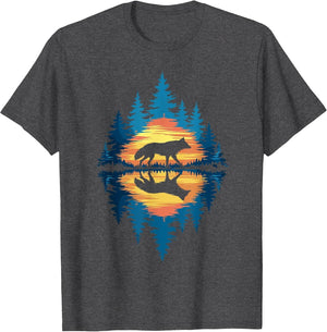 Wolf Forest Nature Wildlife Outdoor Men Women Kids Boys