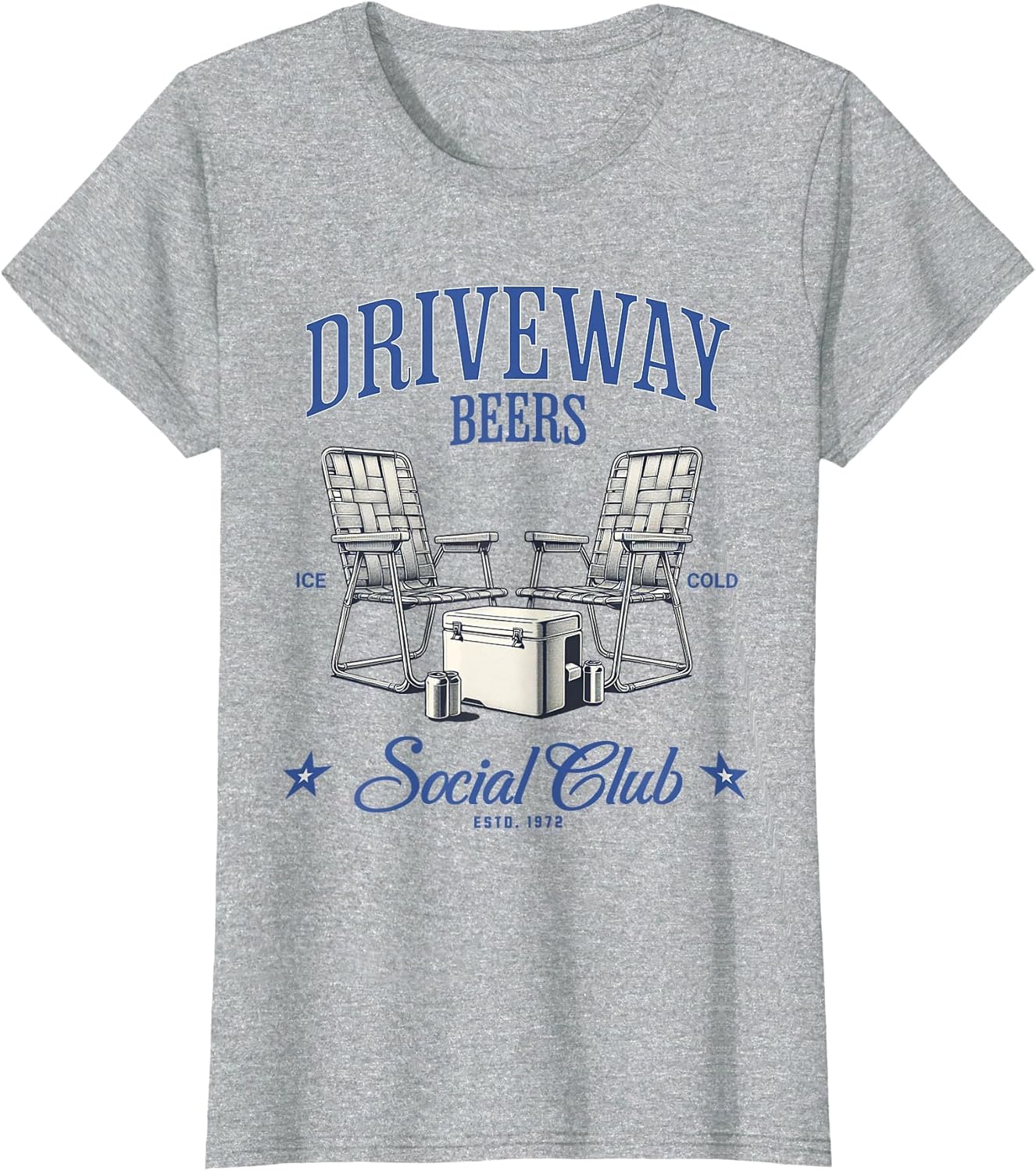 Driveway Beers Social Club Retro Chair Beer Drinker Dads Men