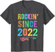 Rockin' Since 2022 Vintage Rockstar Baby 3rd Birthday Boy 3
