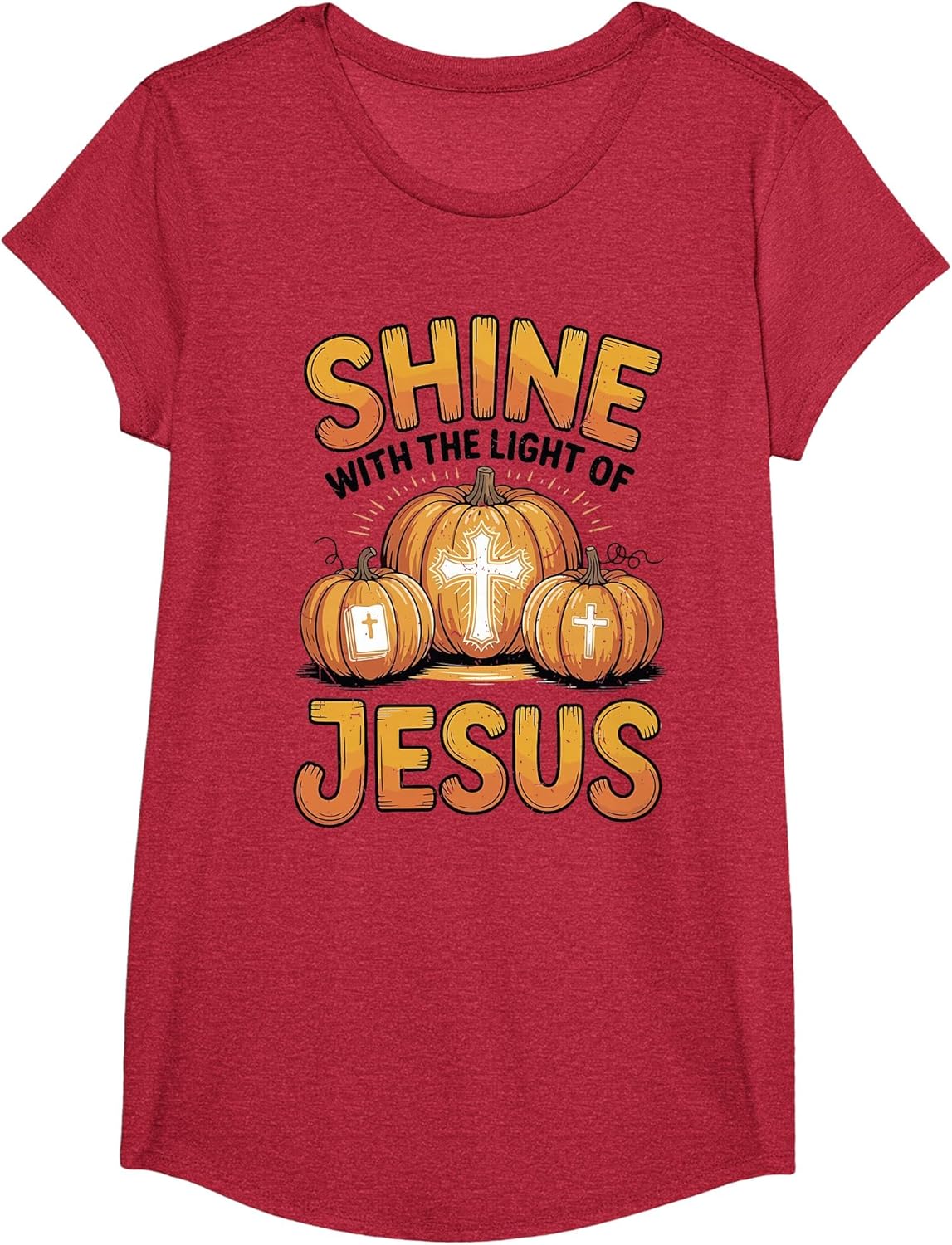 Kids Shine with The Light of Jesus Funny Christian Halloween