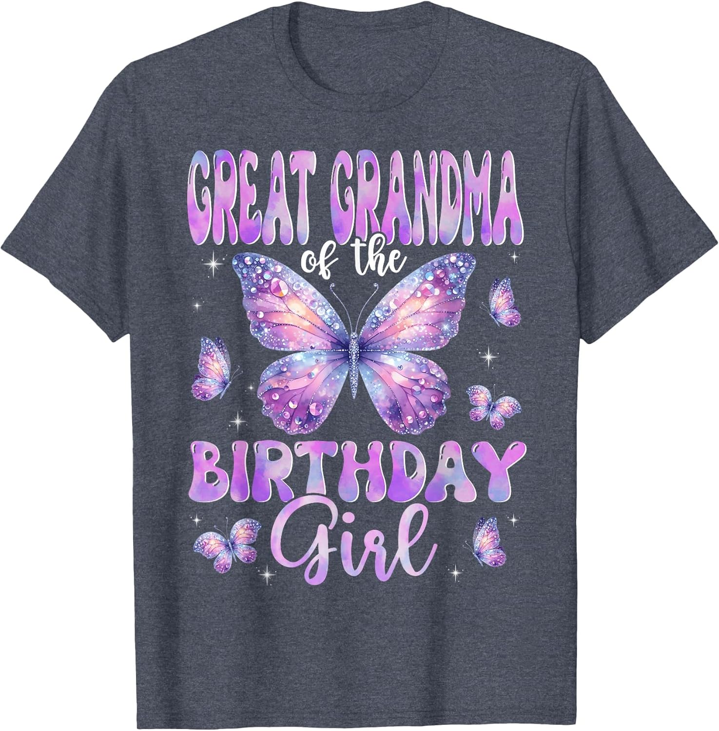 Great Grandma of The Birthday Girl Butterfly Family Matching