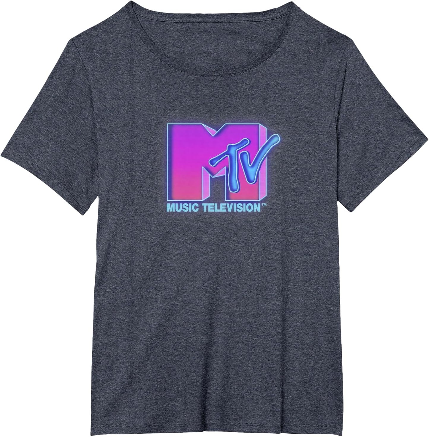 MTV Neon Glow Music Television Logo