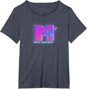 MTV Neon Glow Music Television Logo