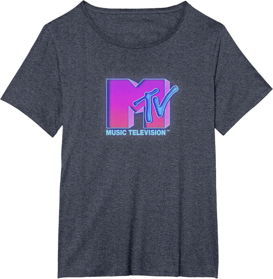 MTV Neon Glow Music Television Logo