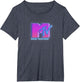 MTV Neon Glow Music Television Logo