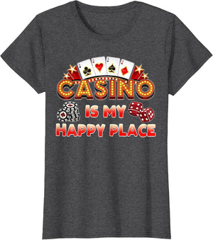 Casino is My Happy Place Funny Gambling Poker Chips