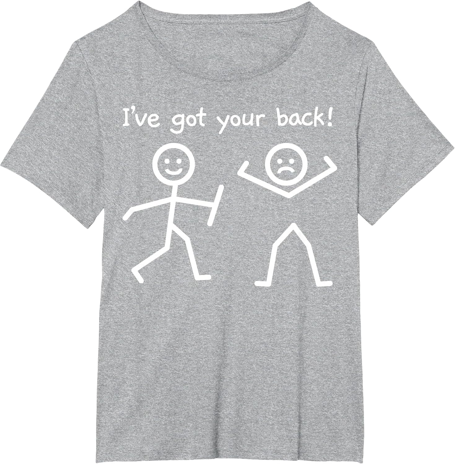 I've Got Your Back Funny Stick Figure Humor