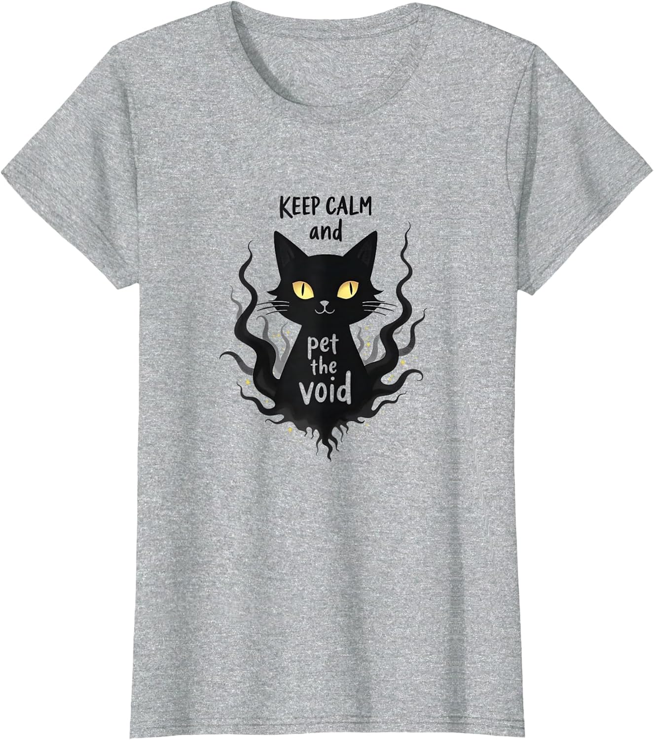 Keep Calm and Pet The Void - Funny Black Cat Humor