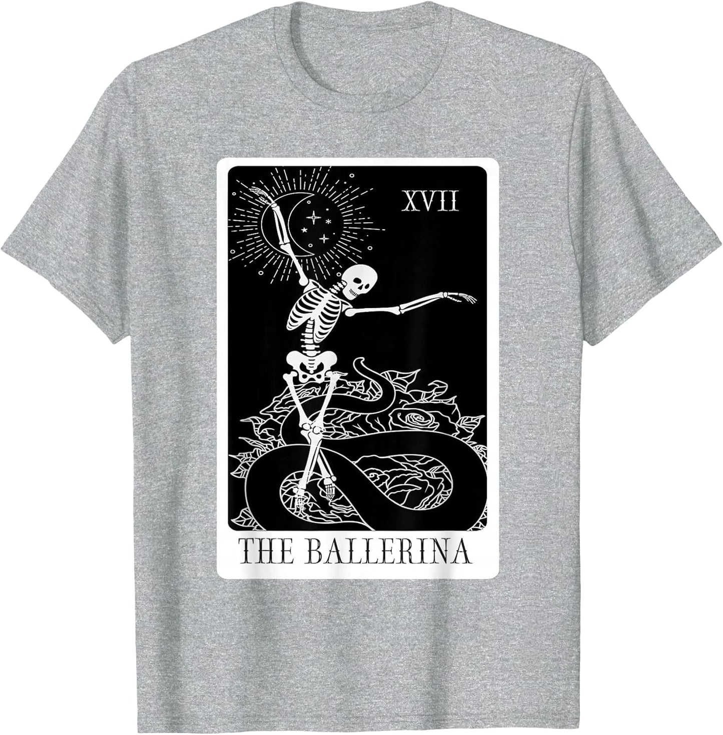 Ballerina Skeleton Tarot Card Dance Halloween Gothic Ballet