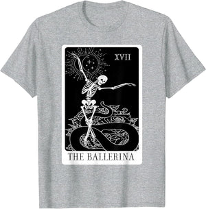 Ballerina Skeleton Tarot Card Dance Halloween Gothic Ballet