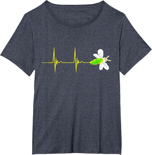 Firefly Heartbeat EKG Pulseline Insect Bug Lightning