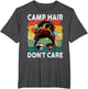 Camp Hair Don't Care Messy Bun Funny Camping Camper Women